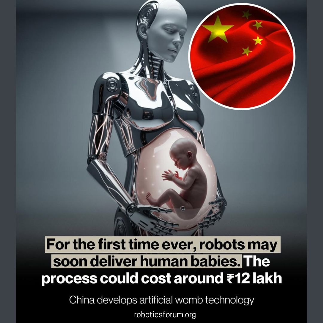 RoboticsForum's tweet image. 🇨🇳 China is reportedly developing a robot capable of giving birth to a human baby.

The experimental “artificial womb” uses advanced sensors to mimic natural pregnancy.

A breakthrough in science — or a step too far? 👶🤖

#ROBOTICSForum #AI #ArtificialWomb #China #Futurism