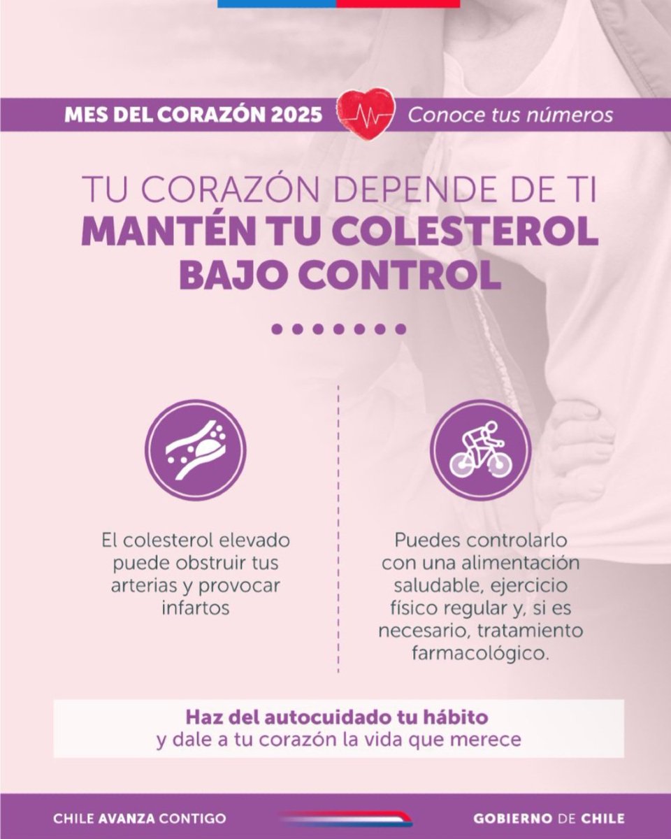 🫀En este Mes del Corazón conoce tus números.  ¿Sabes cómo están los tuyos? 

❤️ Haz del autocuidado un hábito.