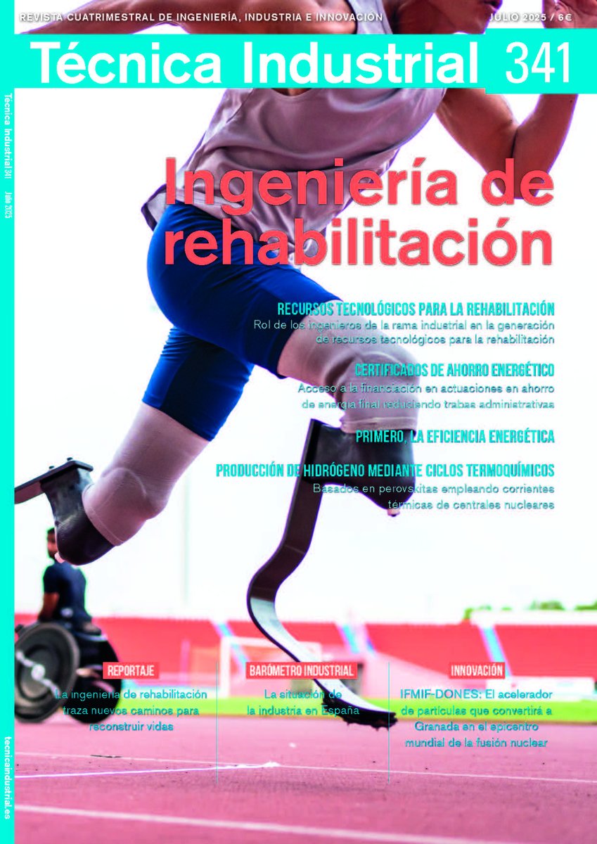 YA ESTÁ DISPONIBLE EL NUEVO NÚMERO DE LA REVISTA TÉCNICA INDUSTRIAL, DEDICADA A LA “INGENIERÍA DE REHABILITACIÓN”
Puedes consultarla o descargarla directamente desde aquí
📷📷 tinyurl.com/ti341