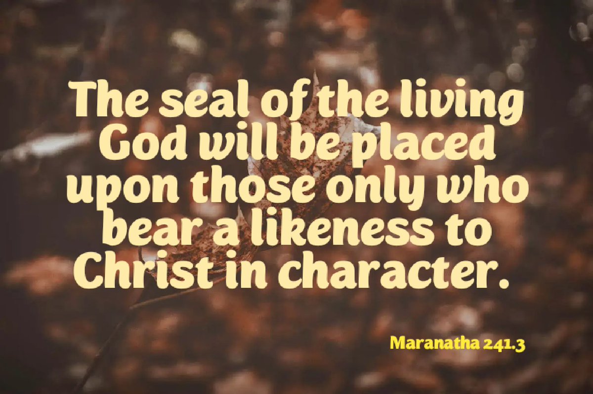 Character of Christ and seal of God