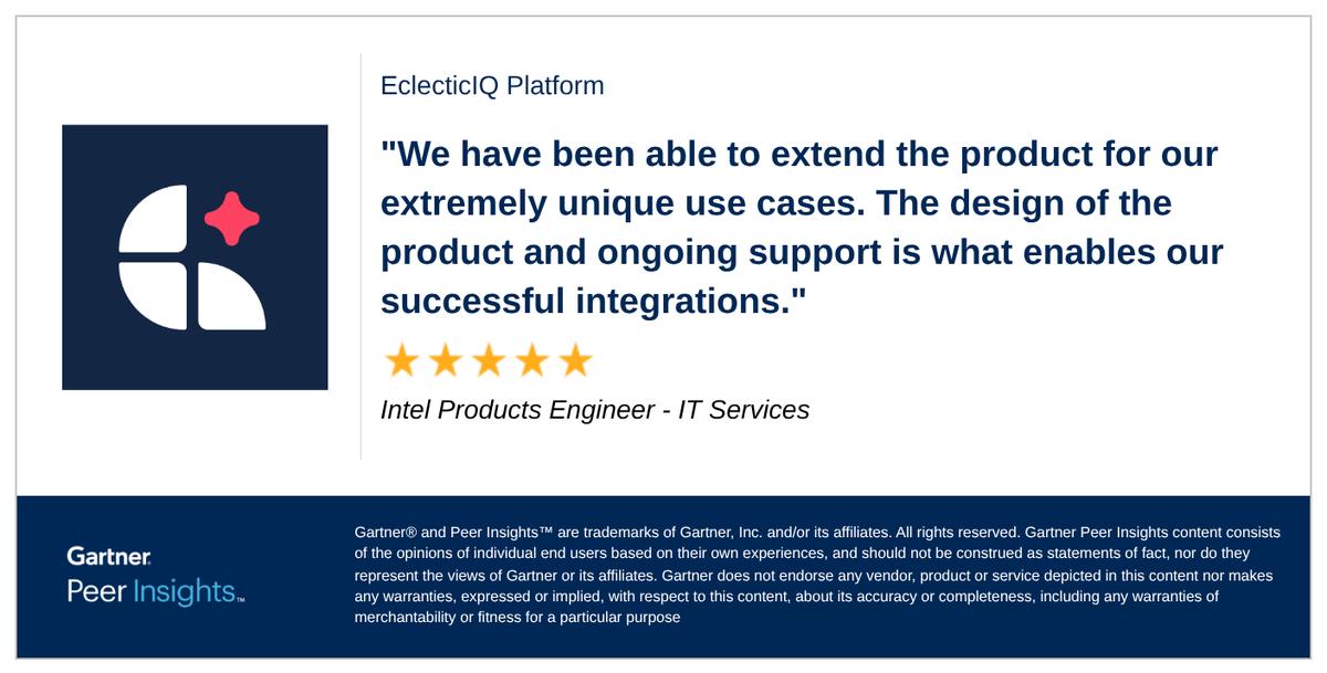 EclecticIQ tweet media