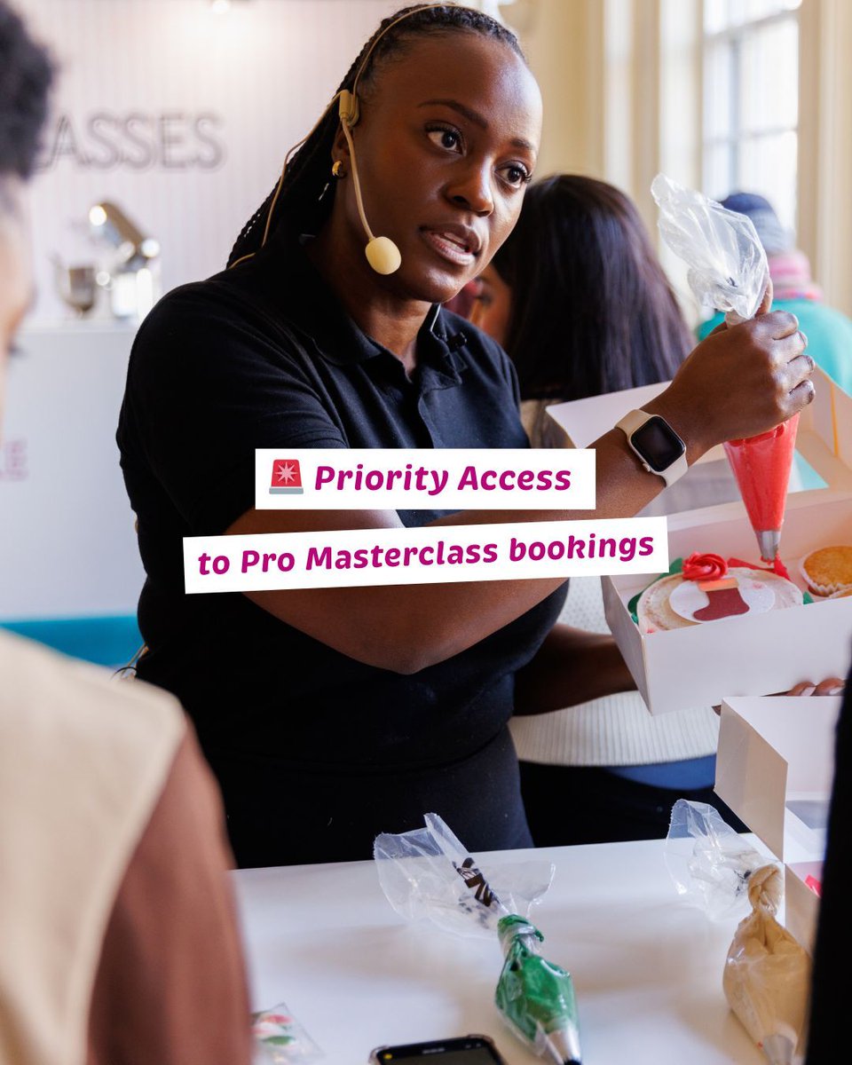 The best way to enjoy the show is ✨VIP✨ 
Here’s why we think you should upgrade your ticket! 🍰🧁

Looking to book? Tap the link for more show info and for VIP tickets (and hurry, there’s a limited supply left!) 🥂buff.ly/AzO8CIl  
🍰#CakeandBakeShow25