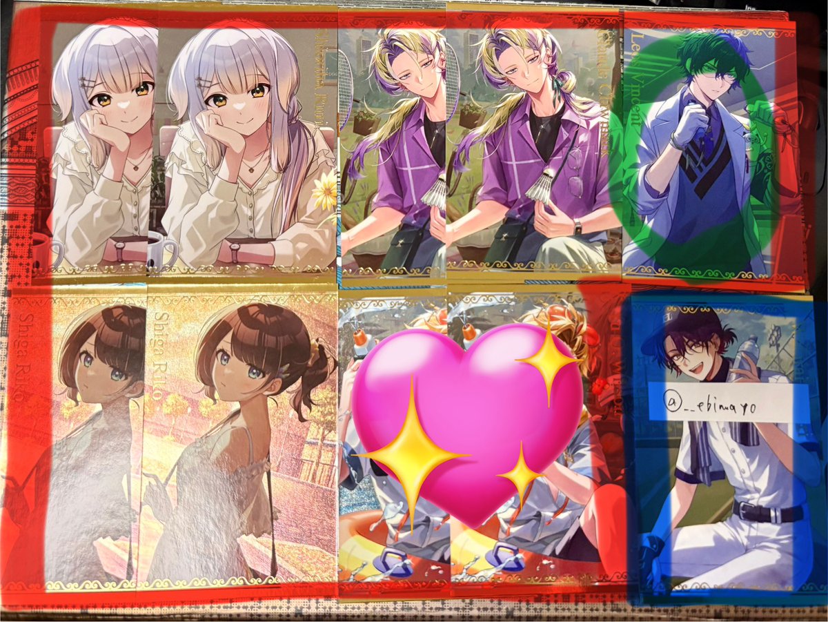__ebimayo's tweet photo. 【交換】 にじさんじ ボイスビジュアルカード ランダムコレクションカード スポーツボイス 仲直りボイス

譲 赤枠内のもの(緑は他のカードもあわせてのお取引優先)
求 青枠ID付いているもの

地方のため郵送希望

お心当たりのある方、お気軽にお声掛けください🙇‍♀️ https://t.co/UzegsXMYBP