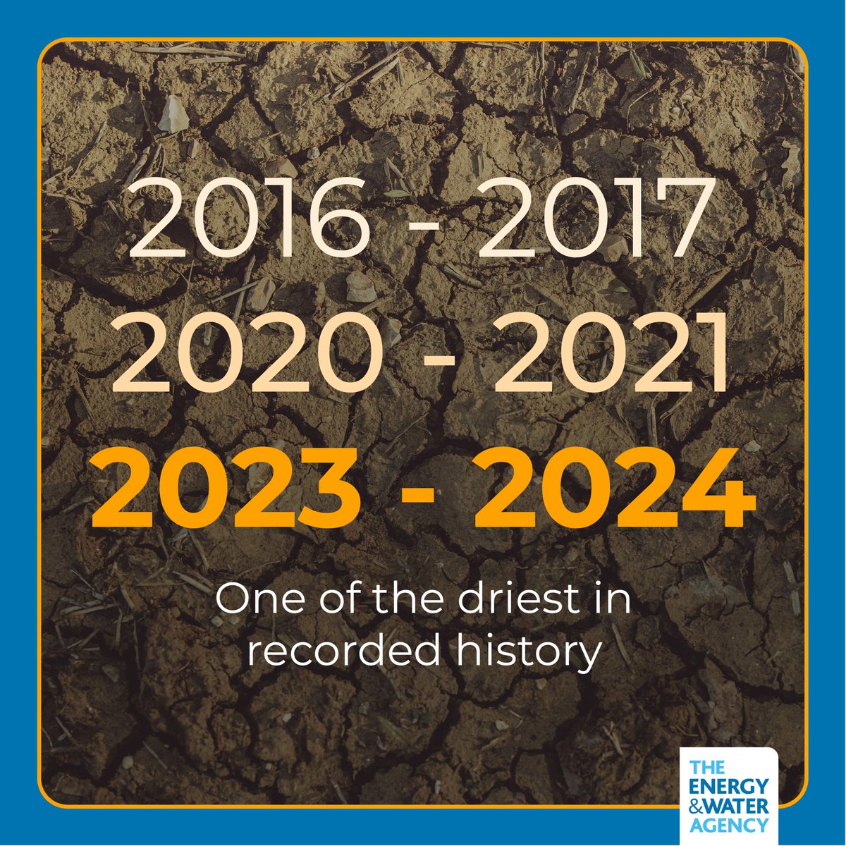 Droughts and less rainfall mean bigger challenges for Malta’s water management. 
𝐌𝐚𝐣𝐨𝐫 𝐝𝐫𝐨𝐮𝐠𝐡𝐭 𝐲𝐞𝐚𝐫𝐬: 𝟐𝟎𝟏𝟔-𝟏𝟕, 𝟐𝟎𝟐𝟎-𝟐𝟏, 𝟐𝟎𝟐𝟑-𝟐𝟒
𝐑𝐞𝐚𝐝 𝐦𝐨𝐫𝐞 𝘩𝘵𝘵𝘱𝘴://𝘦𝘯𝘦𝘳𝘨𝘺𝘸𝘢𝘵𝘦𝘳𝘢𝘨𝘦𝘯𝘤𝘺.𝘨𝘰𝘷.𝘮𝘵/𝘸𝘢𝘵𝘦𝘳-𝘴𝘤𝘢𝘳𝘤𝘪𝘵𝘺-𝘢𝘯𝘥.../