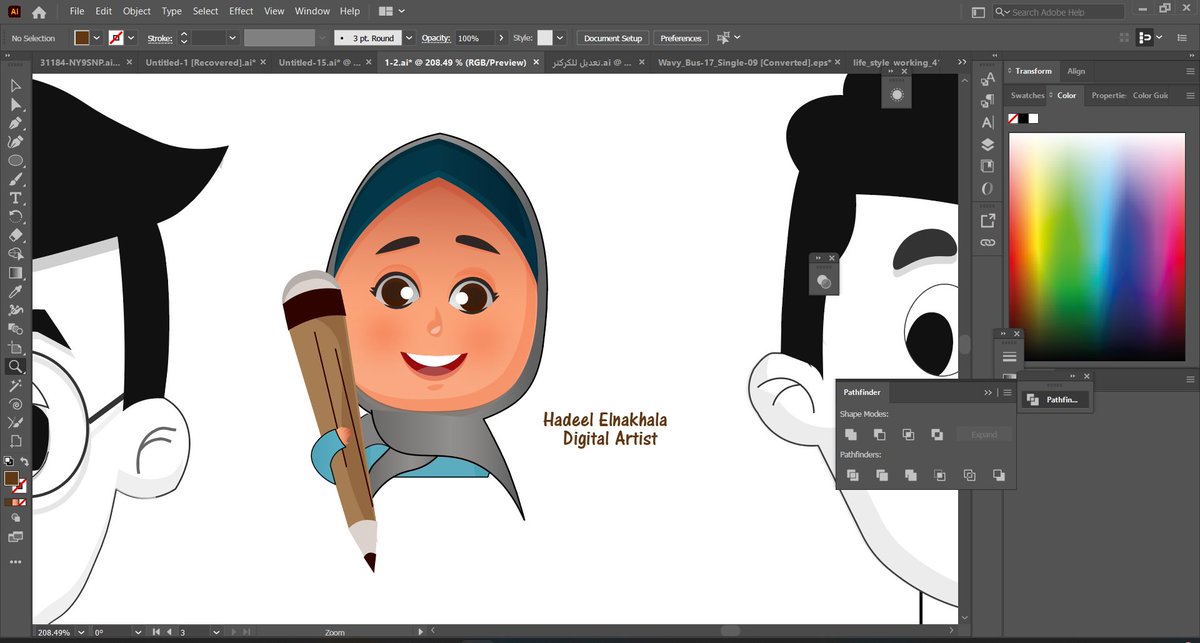 من أعمالي الرقمية الجارية: تصميم شخصية كرتونية جديدة باستخدام Adobe Illustrator.
أسعى دائمًا لتقديم أعمال تدمج البساطة والتميزو لمسة مبهجة في الشخصيات 🌸"✨"
<a href="/illustrator_sa/">illustrator sa</a>
