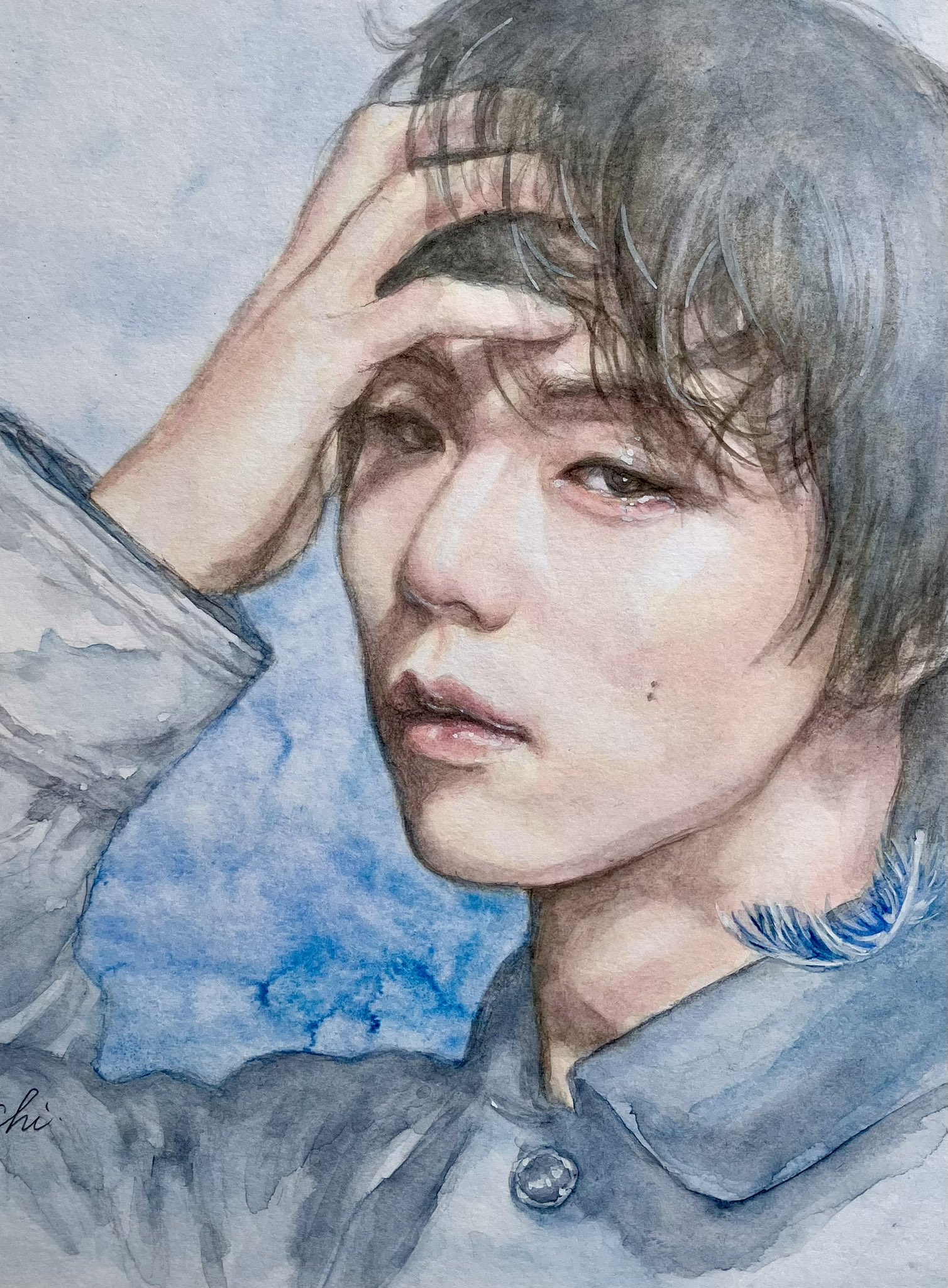 羽生結弦 絵画 ちさと(時々ねこ丸) on X: 