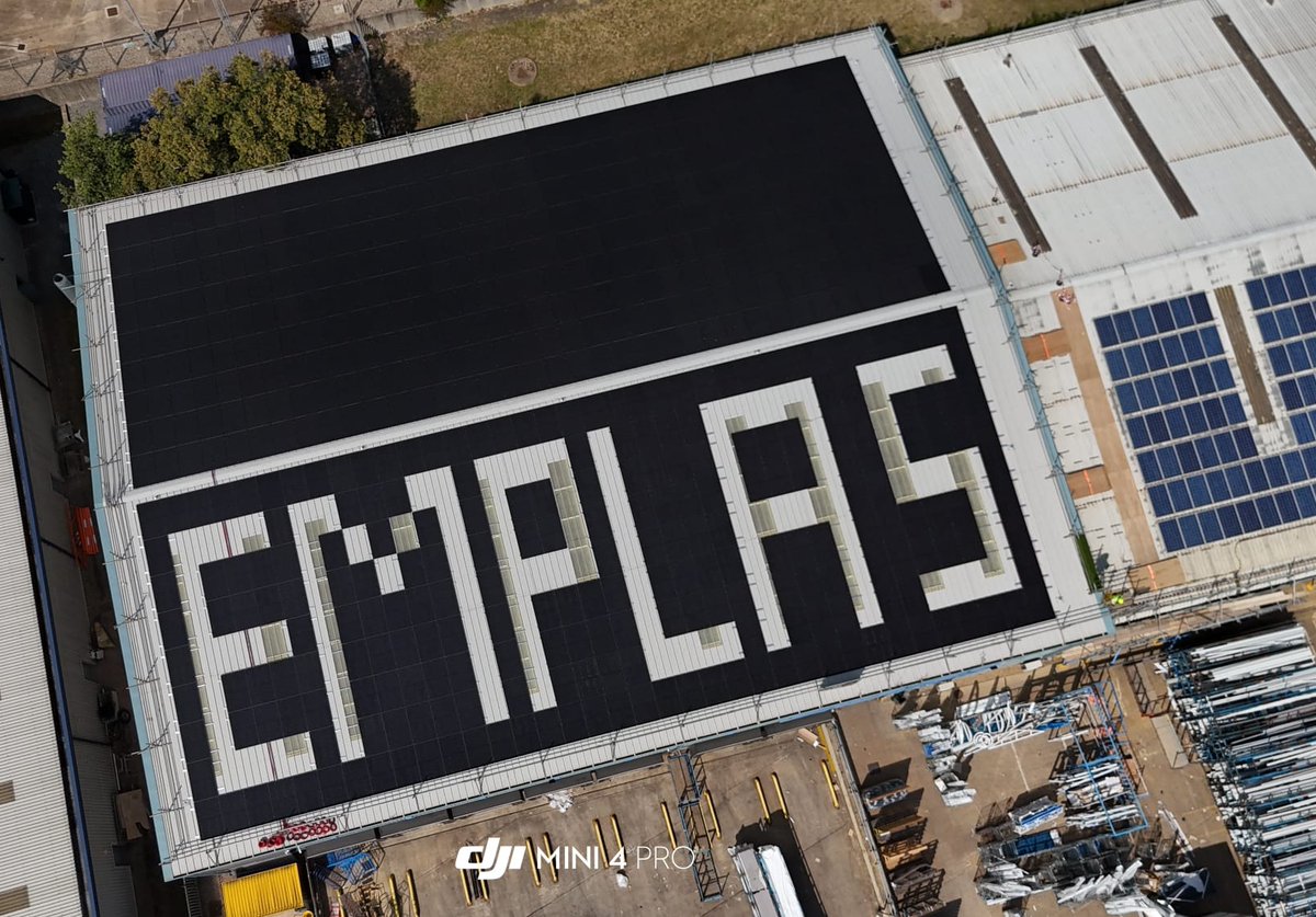 We’ve taken the opportunity to get creative with the new solar panels being installed on our factory roof😀 
 
Overall, work is progressing well with the installation. Once all panels are installed and operational, we will be able to save 155 tonnes of CO² a year.