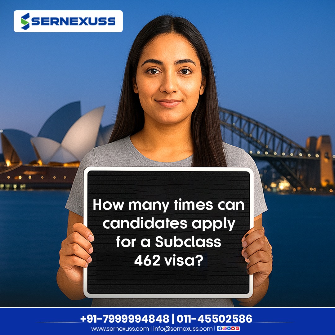 sernexuss's tweet image. ❓Thinking about applying for Australia’s Subclass 462 Visa?
At Sernexuss, we simplify complex visa rules and guide you every step of the way.

📞 Call us today: +91-7999994848 | 011-45502586
🌐 sernexuss.com
✉️ info@sernexuss.com

#Subclass462 #AustraliaVisa #Sernexuss