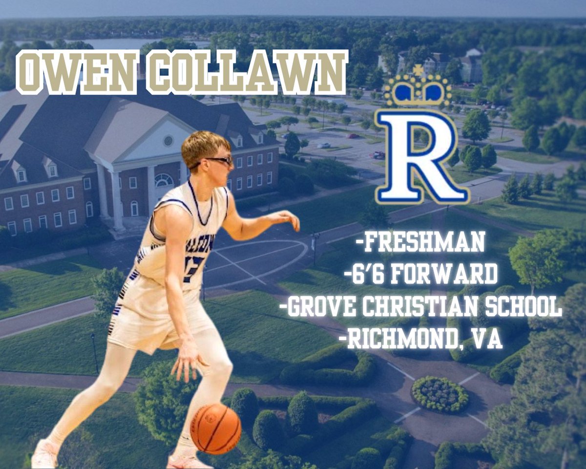 Today, Regent University welcomes Owen Collawn. Owen comes from Grove Christian with a 6'6" frame and is ready to get to work.