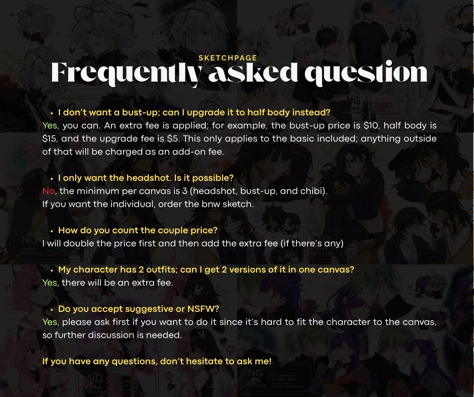 &lt;&lt; Commission OPEN &gt;&gt;

✨ New commission category unlocked! ✨
Prices start from 70k / $8

Since I’m also prepping for Comifuro, slots will be limited this time (＠´ー`)ﾉﾞ
Pricelist: keiseleo.carrd.co

Fill the google form to take your slot! Linked below 
Thank you!!