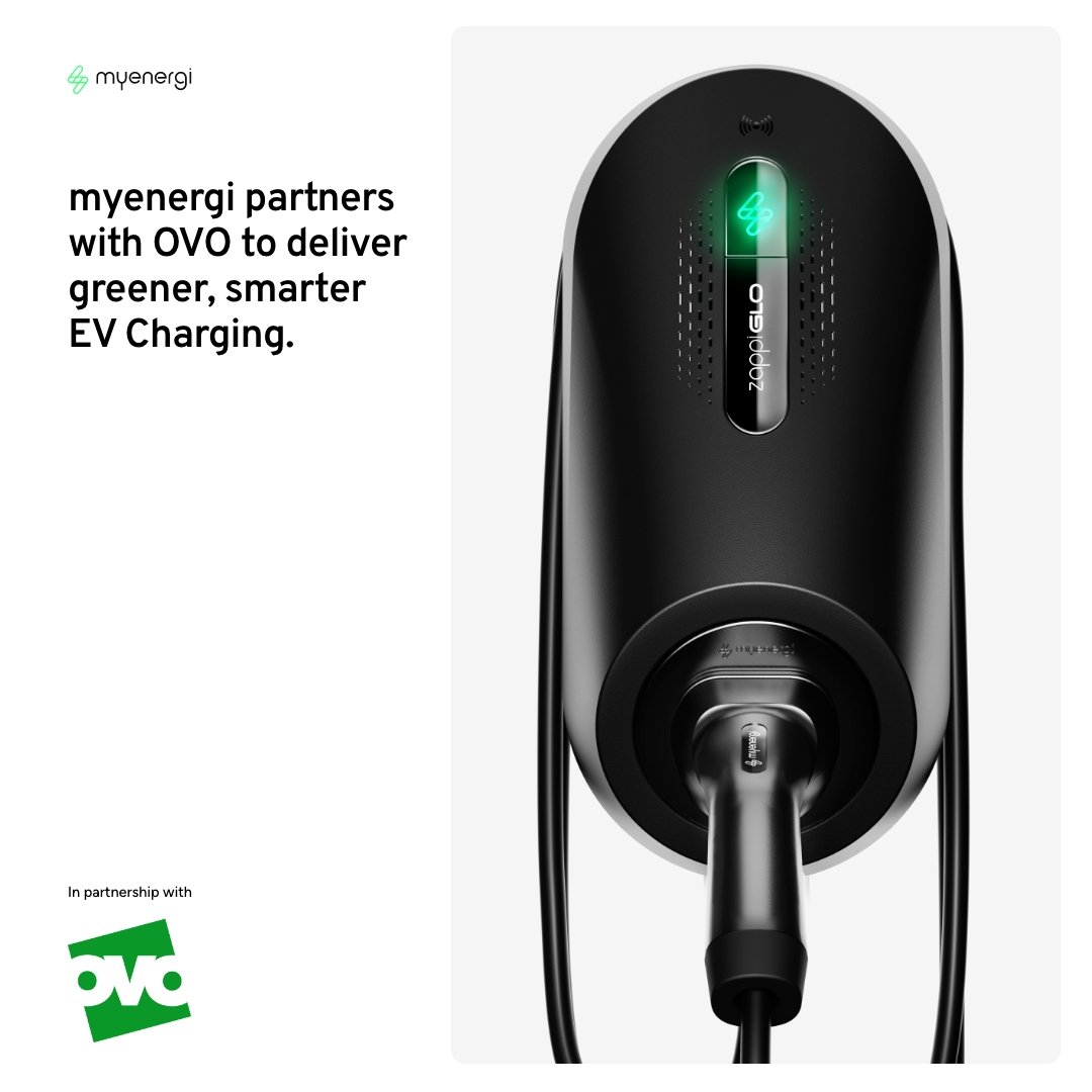 myenergiuk's tweet photo. Charge Anytime is here! We’ve teamed up with @OVO to make EV charging cheaper than ever.
Find out more. https://t.co/cnCfrGWA9b
#EVcharging #OVO #myenergi #ChargeAnytime https://t.co/rKYz336vc6