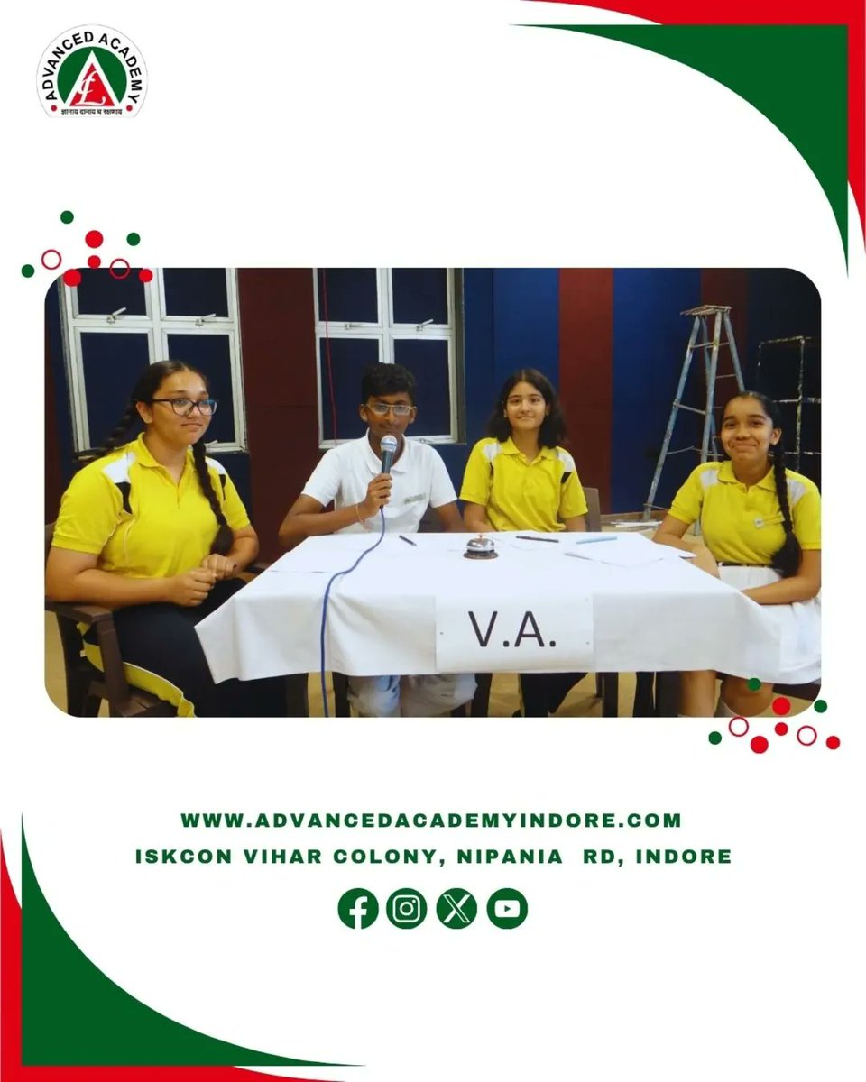 Adva_Academy's tweet image. Advanced Academy presents the Interhouse Maths Quiz for Classes IX &amp;amp; X!

A thrilling battle of minds, logic &amp;amp; speed where young mathletes showcase brilliance. ✨

#MathsQuiz #InterhouseCompetition #StudentChallenge #AdvancedAcademy #QuizTime