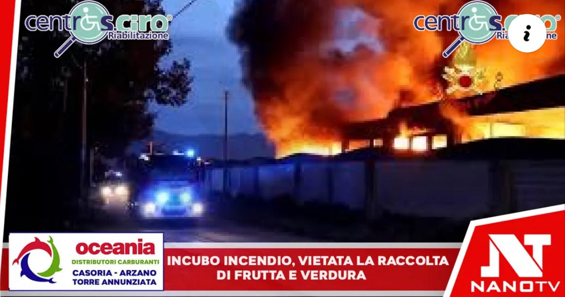 nanotvit's tweet image. #PaesiVesuviani -
Incubo incendio, vietate le raccolte di frutta e verdure.      

nanotv.it

#DisastroAmbientale #Vietato #FruttaContaminata #Incendio #NanoTV