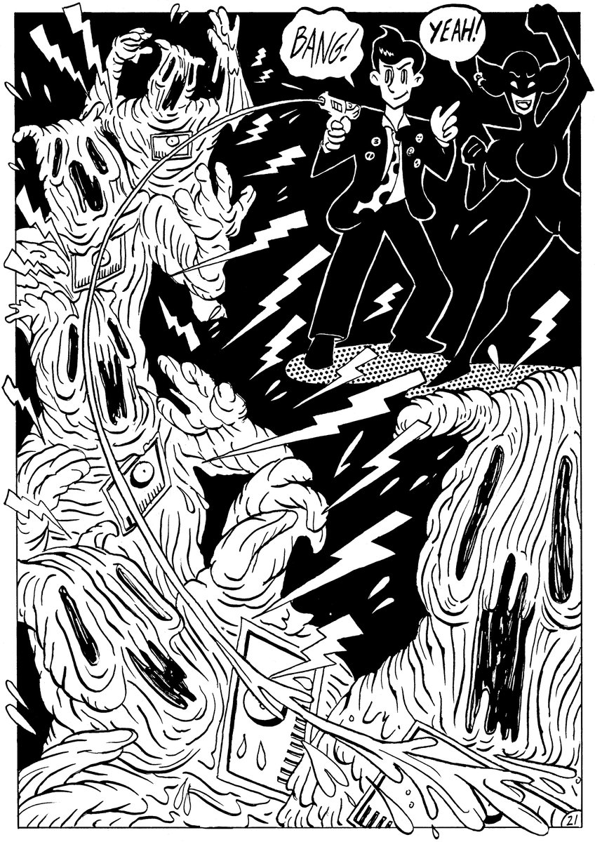 okiroweirdvisio's tweet photo. Bizarro Detective Sci-Fiction 2#: Johnny Skizz Against The Homunculus Army! Pg.21

#comics #manga #art #illustration #retro #vintage #drawing #ScienceFiction #Suspense #thriller #Superheroes https://t.co/U9baLT3ixs