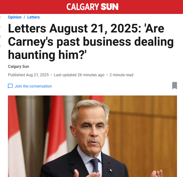 "Let’s put things in proper perspective. Mark Carney is ready to fight to keep supply management in any trade deal with the United States because it protects the dairy industry, especially in Quebec, but he remains silent with this China canola tariff that will cripple western