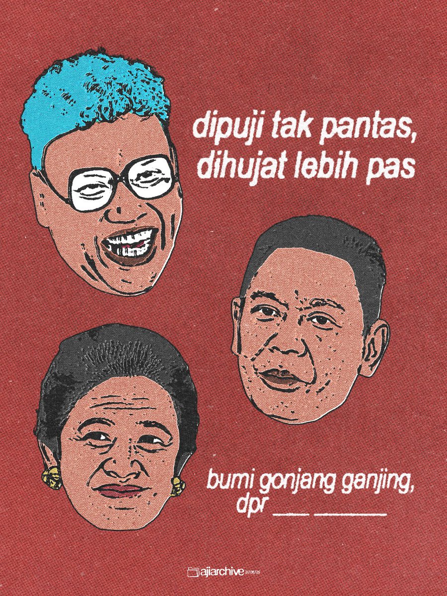 bumi gonjang ganjing, dpr ……….. (isi sendiri)