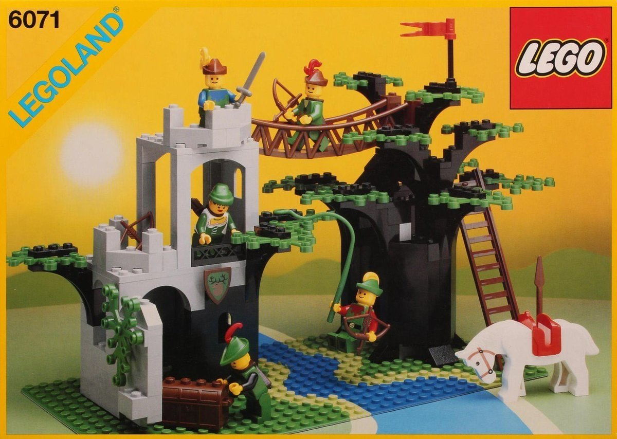 love these old lego trees that look like eyvind earle paintings