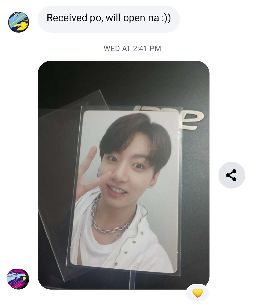 ridingyoongi's tweet photo. 𐔌traded my dup pull jungkook ptd live rpc with @namjooniebean's taehyung rpc  𖹭

tysm for the fast &amp; smooth transaction, im so happyyy 🥺 #rice_proof https://t.co/hxR6aio71u