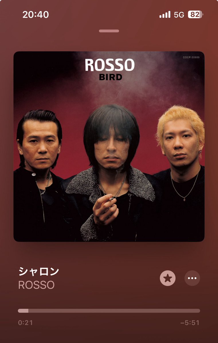 ふと聴き始めたら、もう無性に冬が恋しくなる…w
早く肌寒くなれ〜💦

#ROSSO