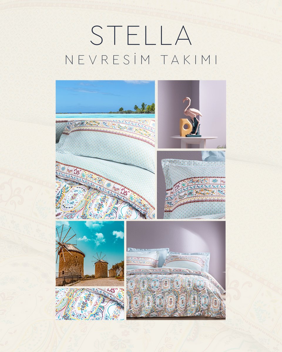 Yazın pastel tonları yatak odanızda! 🌸 Stella Tencel Saten Nevresim Takımı, Tencel ve pamuk karışımı kumaşıyla doğallığı, modern tasarımla buluşturuyor! 💤 ✨