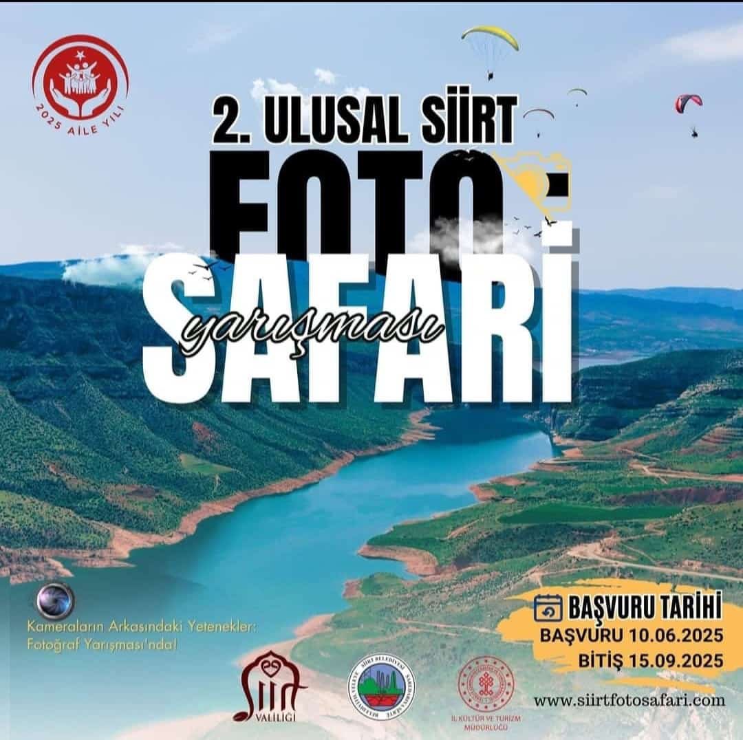 📸 Doğa, İnanç ve Kültür Şehri #Siirt, Foto Safari ile yeniden keşfediliyor🏞️

🏛️Mezopotamya’nın gizemli kenti #Siirt’in doğal güzelliklerini, tarihi mirasını ve  yaşam kültürünü fotoğraflarla  belgelemek için bu yıl ikincisi düzenlenen #FotoSafari fotoğraf yarışması başlıyor.