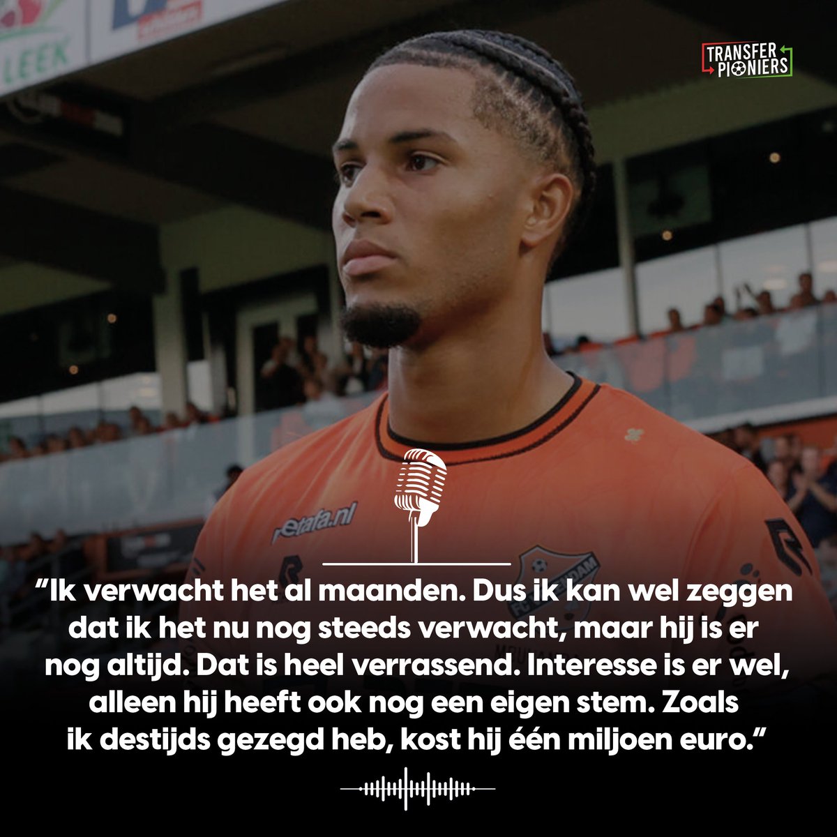 Gaat Xavier Mbuyamba de komende dagen nog weg bij #FCVolendam?👀 

We vroegen het de technisch directeur van 'Het Andere Oranje'; Patrick Busby🟠