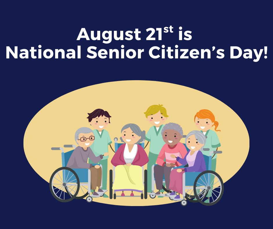 Today's holiday was started in 1988 by President Ronald Reagan, who first called it "National Day of the Third Age". It was changed to "National Senior Citizen's Day" in 1991. 

We are proud everyday to support and empower those that live with us and use our services.