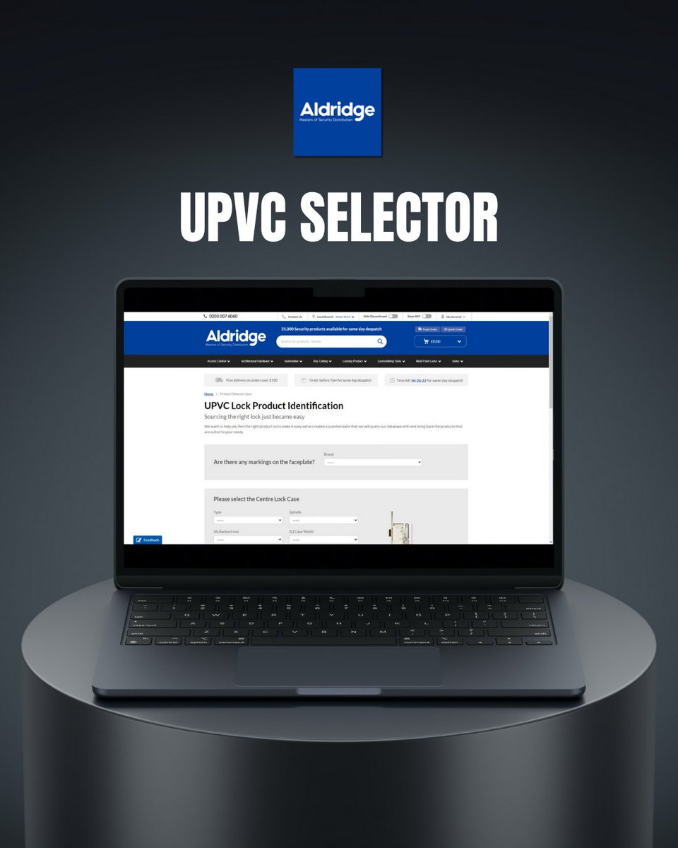 AldridgeSec's tweet photo. Not sure which UPVC lock you need? We’ve got a tool for that.The Aldridge UPVC Selector makes it quick and easy to match the right multi-point lock to the job — without second guessing. 

Try it now: https://t.co/VlImUSctsB 

#MultipointLocks #TradeOnly #InstallerTools https://t.co/ehPrt4sjFd
