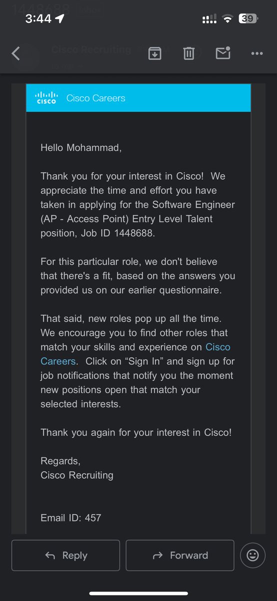 iambaig0_0's tweet photo. Another rejection. Soon hopefully I get an internship https://t.co/BObchWAzh2