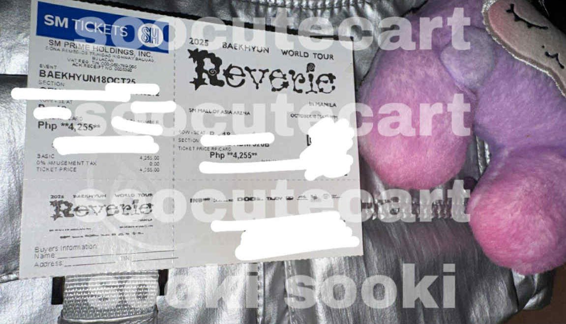 #Sooki_GAs

#REVERIEinManila Reverie in Manila - General Admission Ticket Giveaway by SOOKI not SOOCUTE 😤

- i’ll get the photocards po ha huhu thank you! - 

how to join:

- rt and like this tweet
- must be following me
- reply your nickname and simple message for baekhyun
