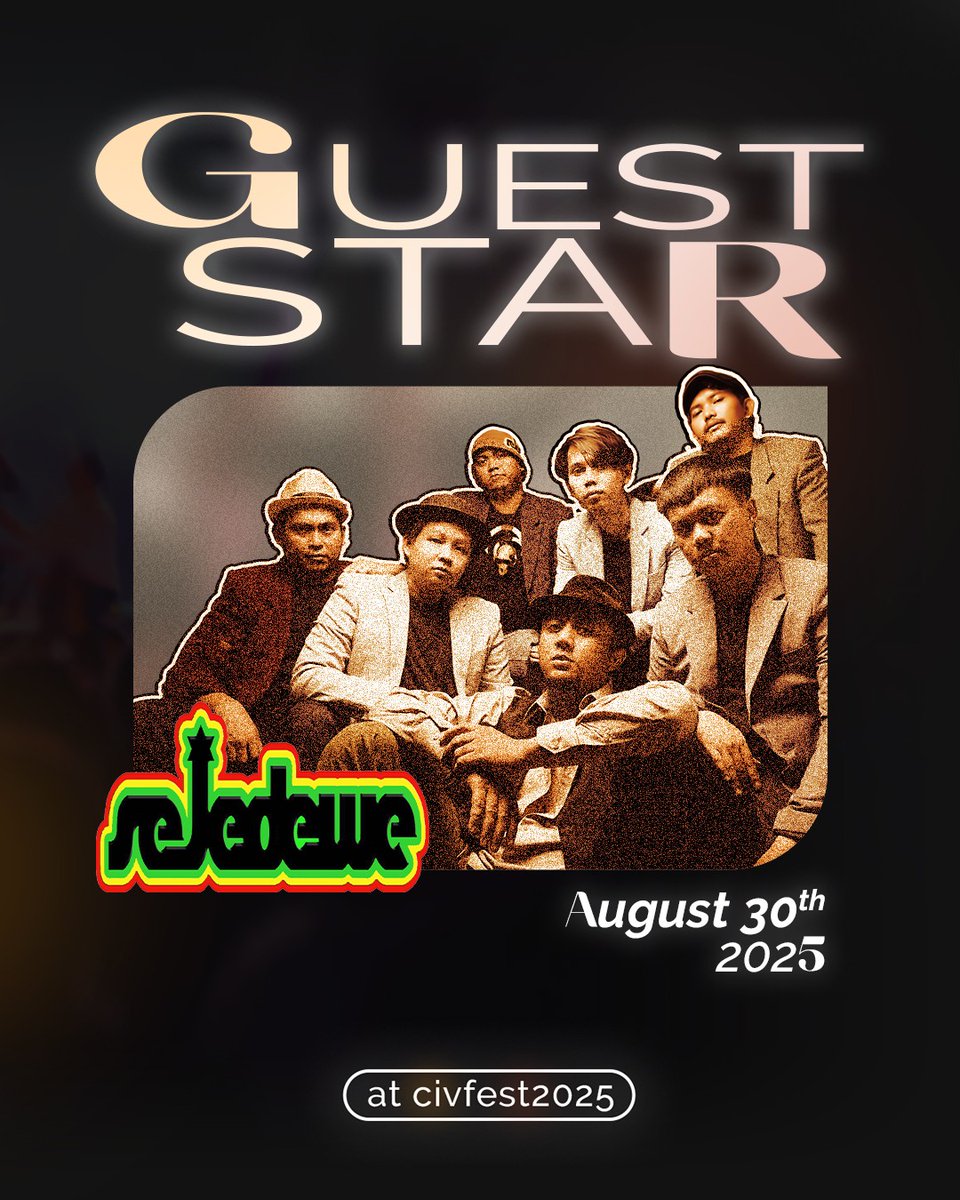 civfest2025's tweet photo. But that’s not all—this special night also includes: 
🏆 Awarding Session – celebrating the champions of CIVFEST 2025 
📸 Photobooth by @lenscape.idn – capture your best moments and memories in style!  
📅 August 30th, 2025 
🕓 14.05 WIB – End https://t.co/nd698loNGk