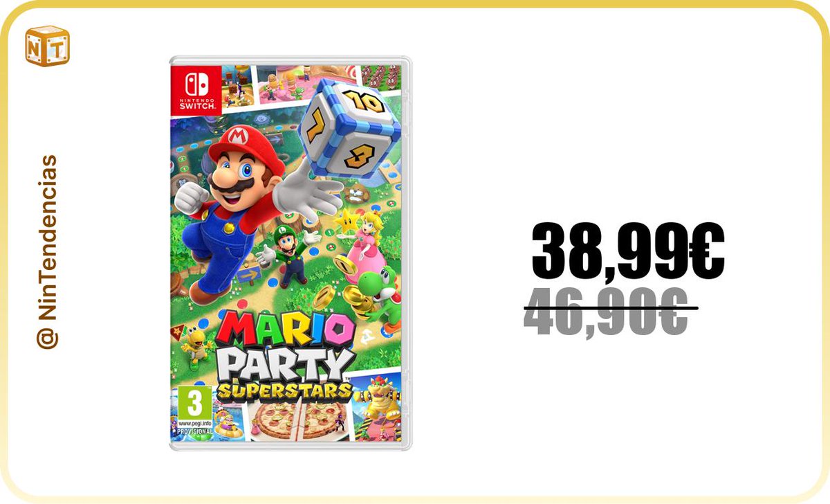 Mario Party Superstars ¡pega un bajón de precio! Cerca de su mínimo en meses

✅ Ahora: 38,99€
❌ Antes: 46,90€

➡️ amzn.to/4773j1z
