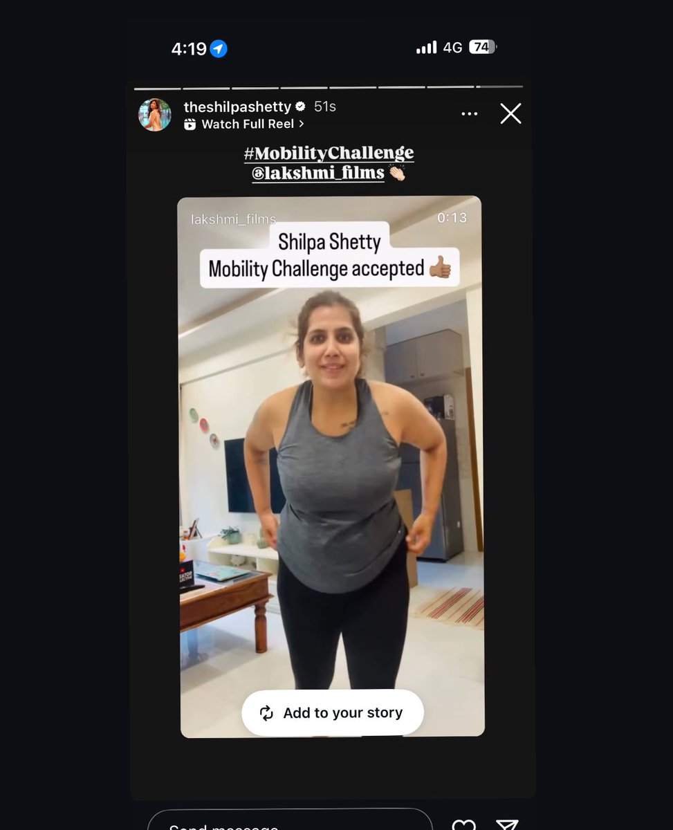 LakshmiRIyer's tweet image. When @TheShilpaShetty challenges and you perform and she applauds 😊
#mobilitychallenge