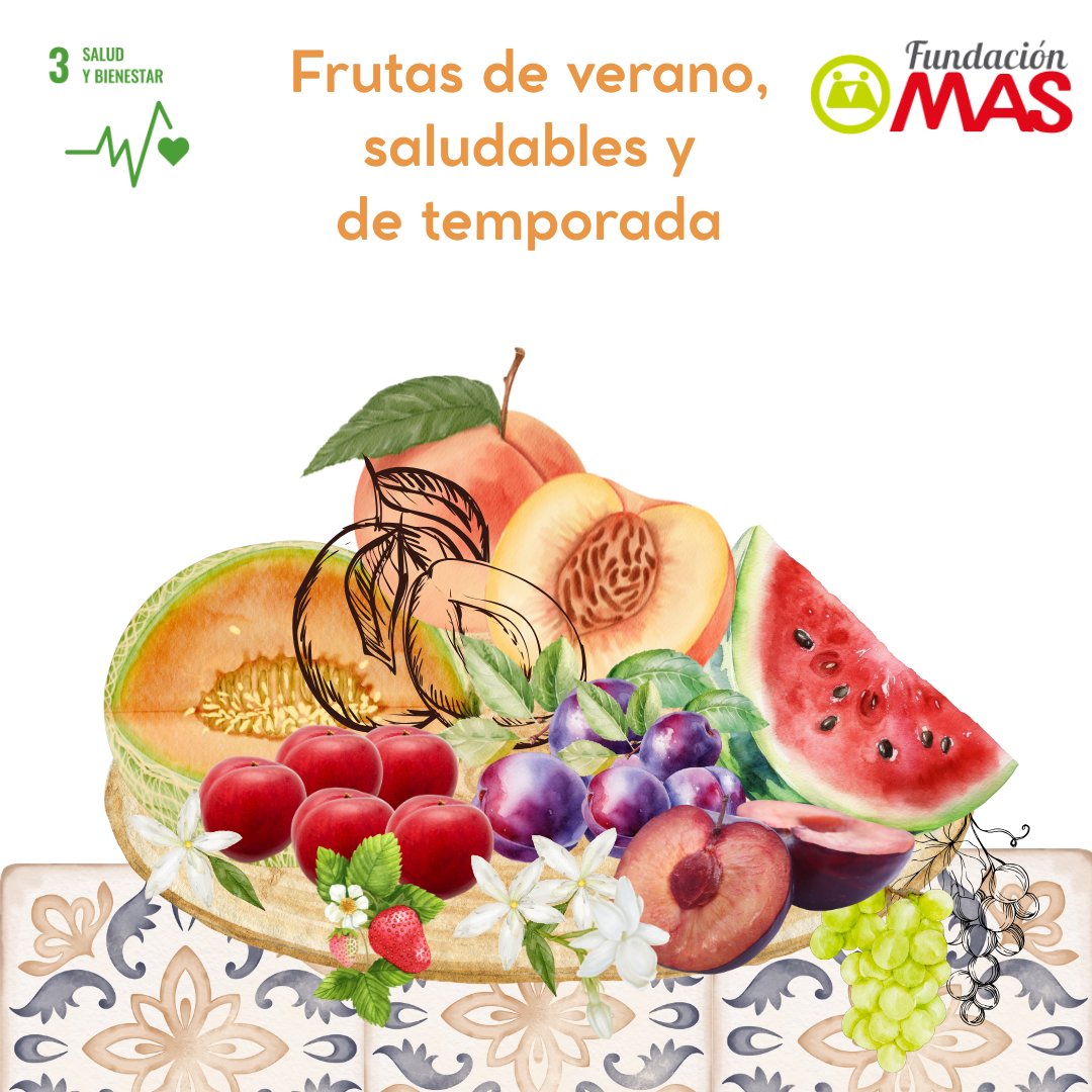 Fundación MAS (@somosfundmas) on Twitter photo ¿Sabes de qué lugares de #Andalucía y #Extremadura proceden tus #frutasdelverano?
🍑 Melocotones y nectarinas: valle del Guadalquivir y vegas del Guadiana.
🍒 Cerezas del Jerte.
🍇Uvas de mesa: Montilla-Moriles y Valle del Tiétar.  🍓Frutos rojos: Huelva.
#ods3saludybienestar ¿Sabes de qué lugares de #Andalucía y #Extremadura proceden tus #frutasdelverano?
🍑 Melocotones y nectarinas: valle del Guadalquivir y vegas del Guadiana.
🍒 Cerezas del Jerte.
🍇Uvas de mesa: Montilla-Moriles y Valle del Tiétar.  🍓Frutos rojos: Huelva.
#ods3saludybienestar