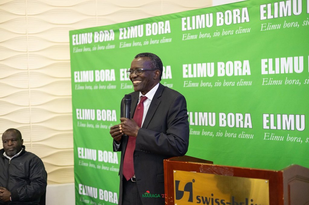 dkmaraga's tweet photo. At today’s education roundtable organized by the Elimu Bora Coalition, I stressed that Kenya’s education system is on the brink. 

CBC is struggling without adequate resources, while universities face uncertainty under the new funding model. Primary schools are owed KSh 64B in capitation, and education’s share of the national budget has dropped from 30% under Kibaki to just 17% today.

Education is not a privilege—it is a constitutional right and the engine of equality and development. We must urgently restore predictable funding, protect free access, and ensure no child is denied a future because of poverty or poor policy.