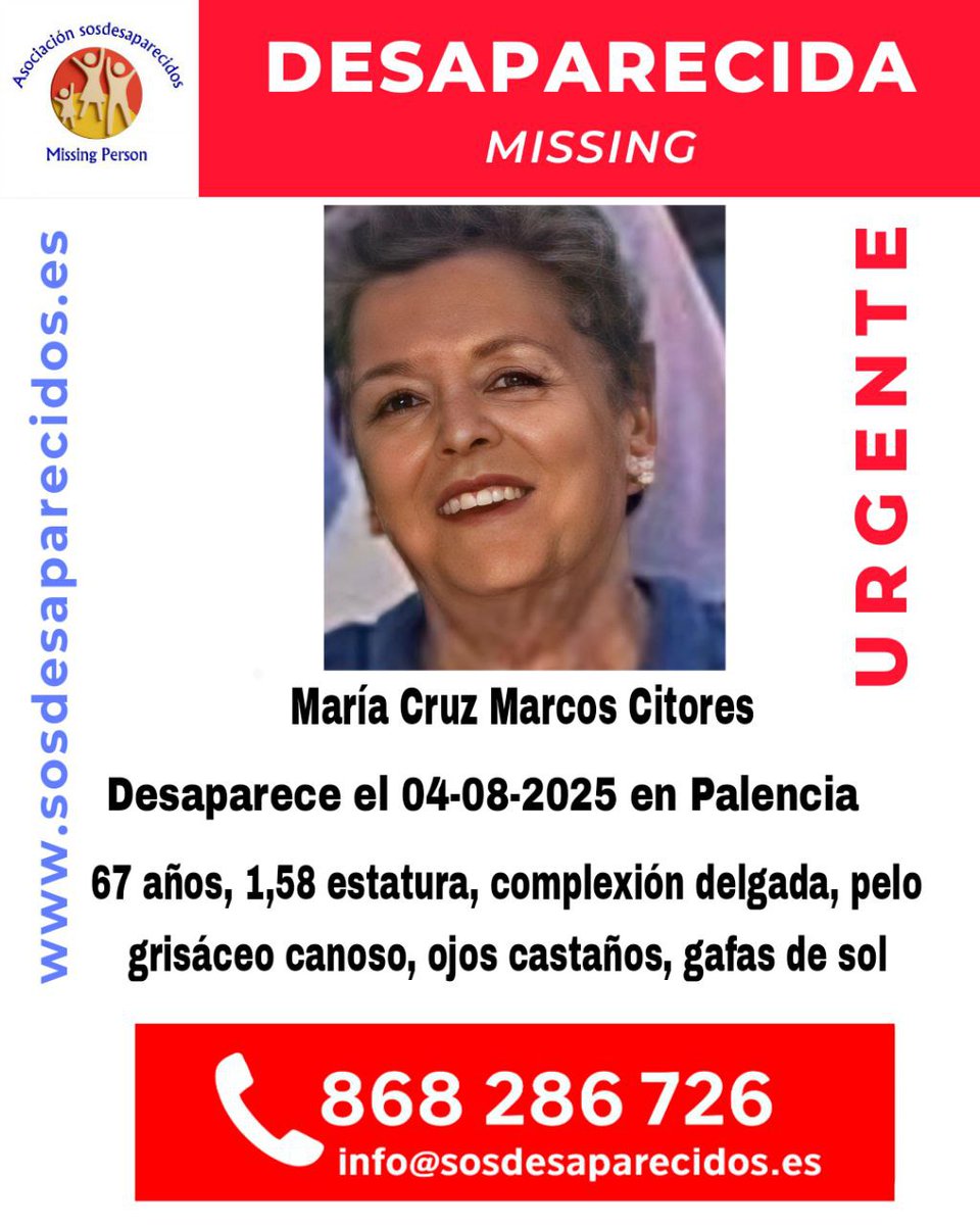 ALERTA DESAPARECIDOS (@sosdesaparecido) on Twitter photo 🆘 DESAPARECIDA
⏳ Continúa desaparecida
#sosdesaparecidos #Desaparecido #Missing #España #Palencia
Fuente: sosdesaparecidos
Síguenos <a href="/sosdesaparecido/">ALERTA DESAPARECIDOS</a> 🆘 DESAPARECIDA
⏳ Continúa desaparecida
#sosdesaparecidos #Desaparecido #Missing #España #Palencia
Fuente: sosdesaparecidos
Síguenos <a href="/sosdesaparecido/">ALERTA DESAPARECIDOS</a>