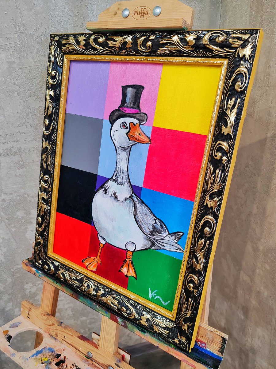 Я оформил нарисованного мной гуся, и, офигеть, как красиво!

А что вы скажете?