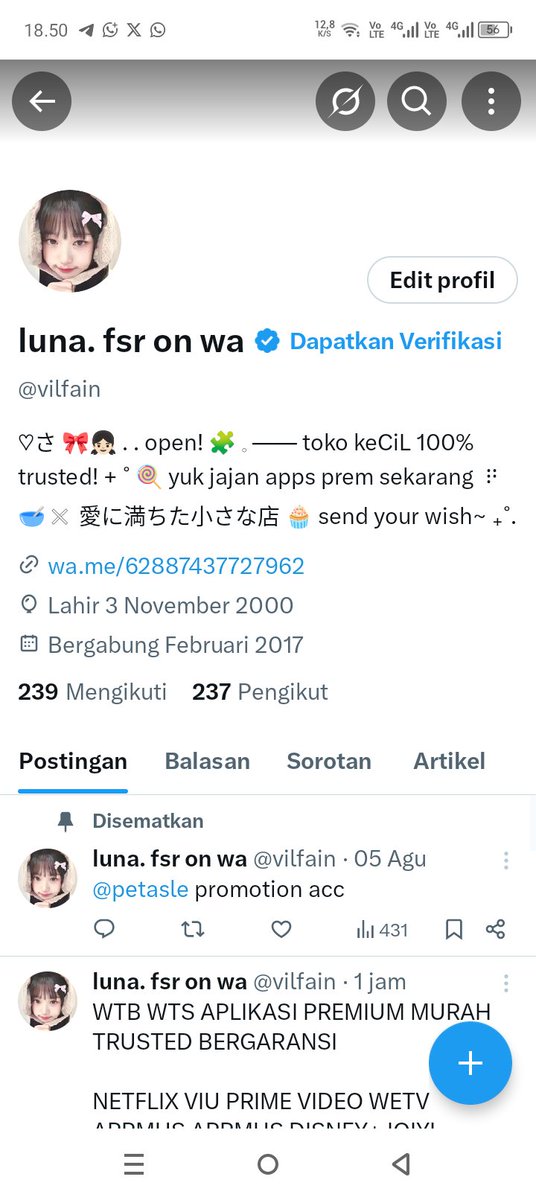 taapiocca's tweet image. haloo temen temen, akun aku yang ini ke suspend 😔😔😔 ini akunku yang baru yapp