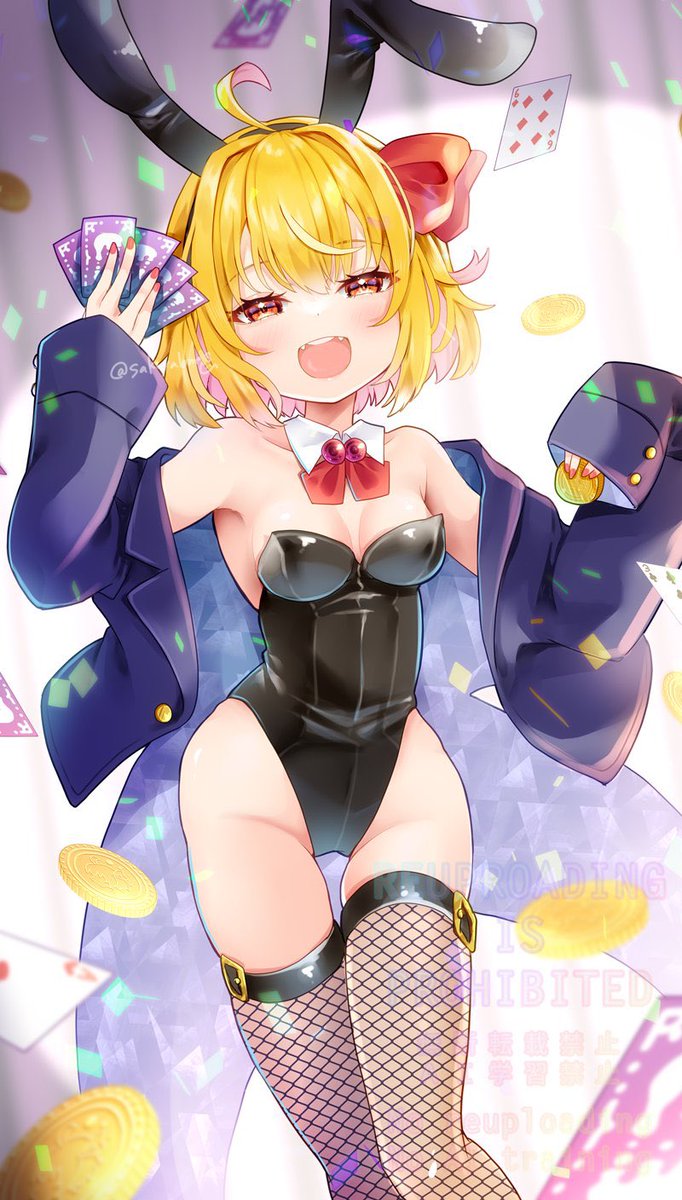 ルーミア(東方プロジェクト) 「821の日ということで、バニールーミアちゃん再掲! #バニーの日 #バニーの日2」|桜谷のイラスト