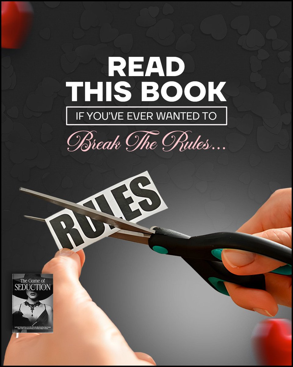 beyondlovefic's tweet photo. Cross the line. Regret nothing.

If you’ve ever fantasized about breaking every rule, this book dares you to go further.

‘The Game of Seduction’ and surrender to the heat: https://t.co/Rhuxedio2e

#SpicyBooks #ReadItNow #EroticDrama #WomensFiction #RomanceAddict https://t.co/6yLx292Rme