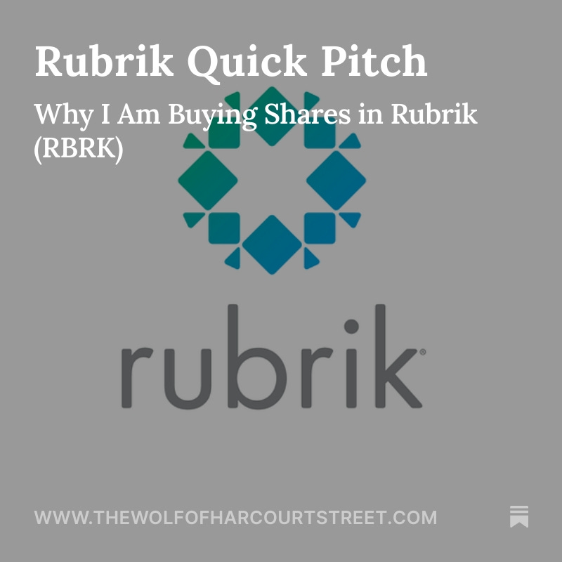 wolfofharcourt's tweet image. Rubrik $RBRK Quick Pitch

Why I&apos;m buying shares in this future cyber resilience leader.

Read the full article 👇