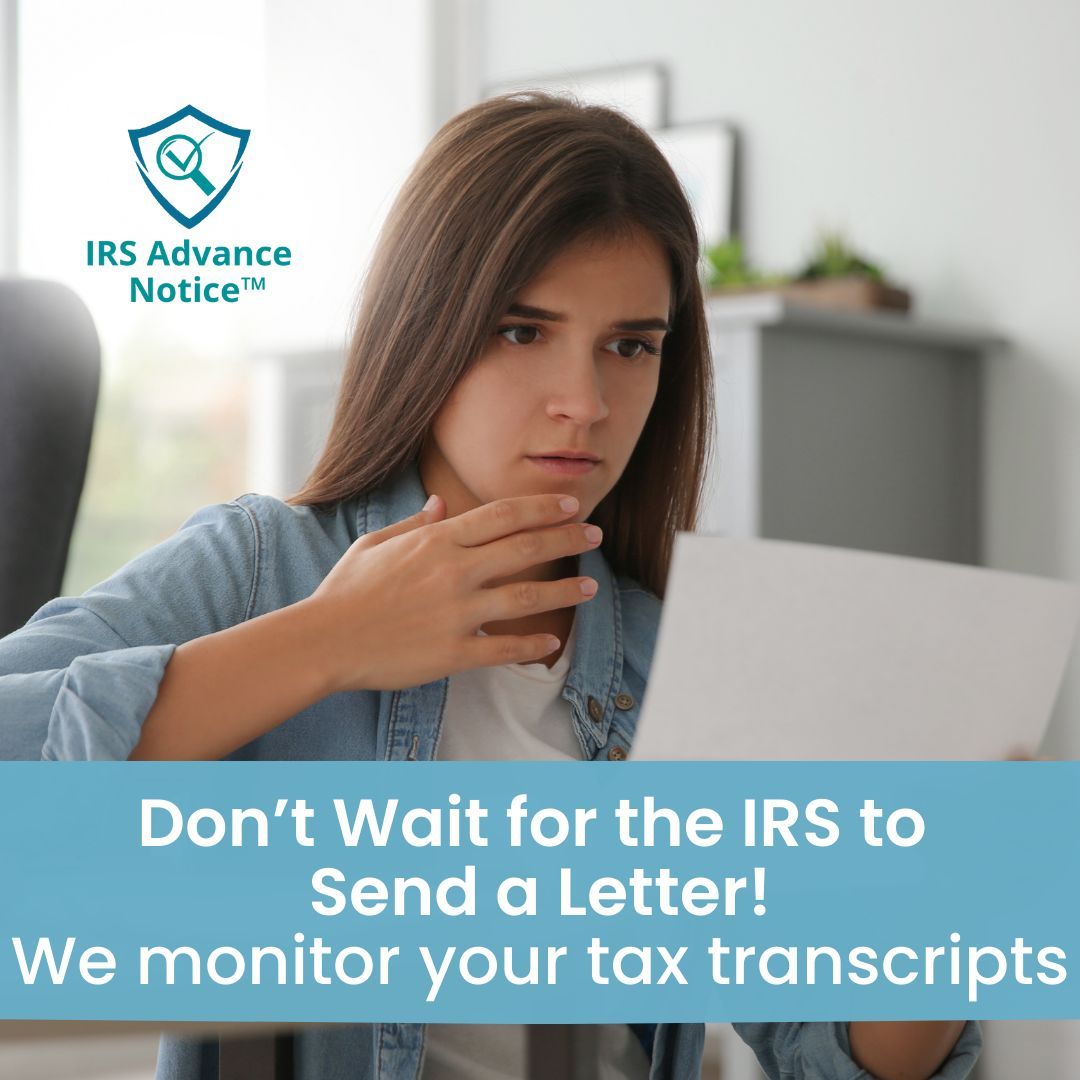 KennethWaters12's tweet image. Our IRS Advanced Notice service gives you a head start by monitoring your tax
transcripts for early signs of trouble. Let’s get proactive with your tax situation
and protect your peace of mind.
#IAN #TaxResolution #IRSHelp #TaxMonitoring #TaxPros #StayAheadNote