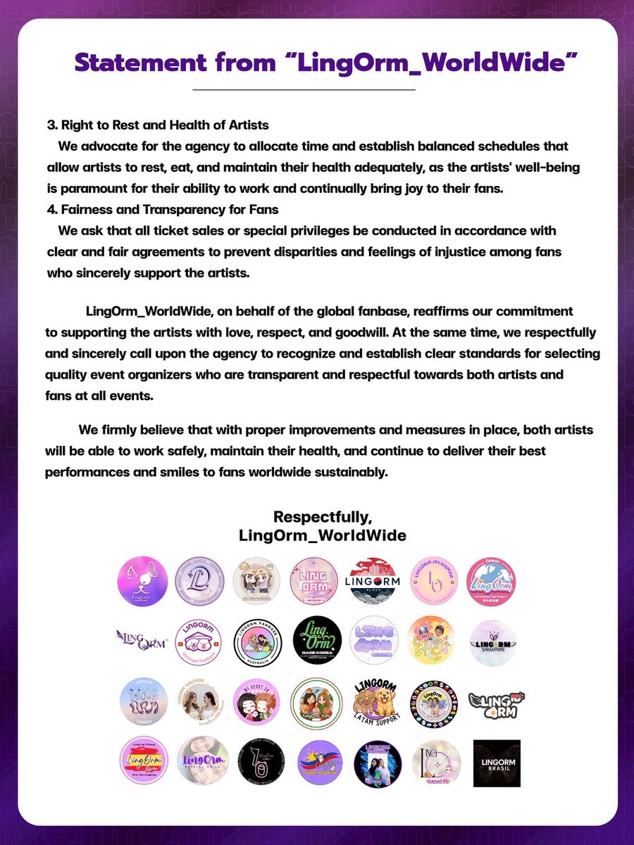 LO_OVERSEAS_TW's tweet photo. To CH3,

Please respect the artists we love.
Please respect LingLing.
Please respect Orm.
Please respect LingOrm.
Please respect the fans.

#หลิงออม 
#LingOrm

@Ch3Thailand_33 
@Ch3Plus
@We3gether @OnlyYouSeriesTH https://t.co/rYATUl3L2u