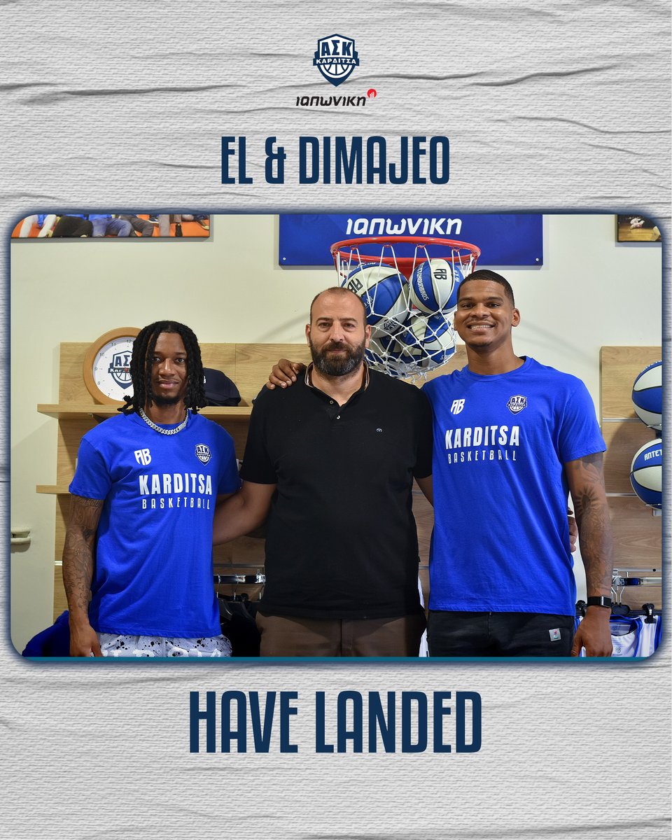 Karditsa just got louder. 🔵⚪ Welcome El &amp; Demajeo!