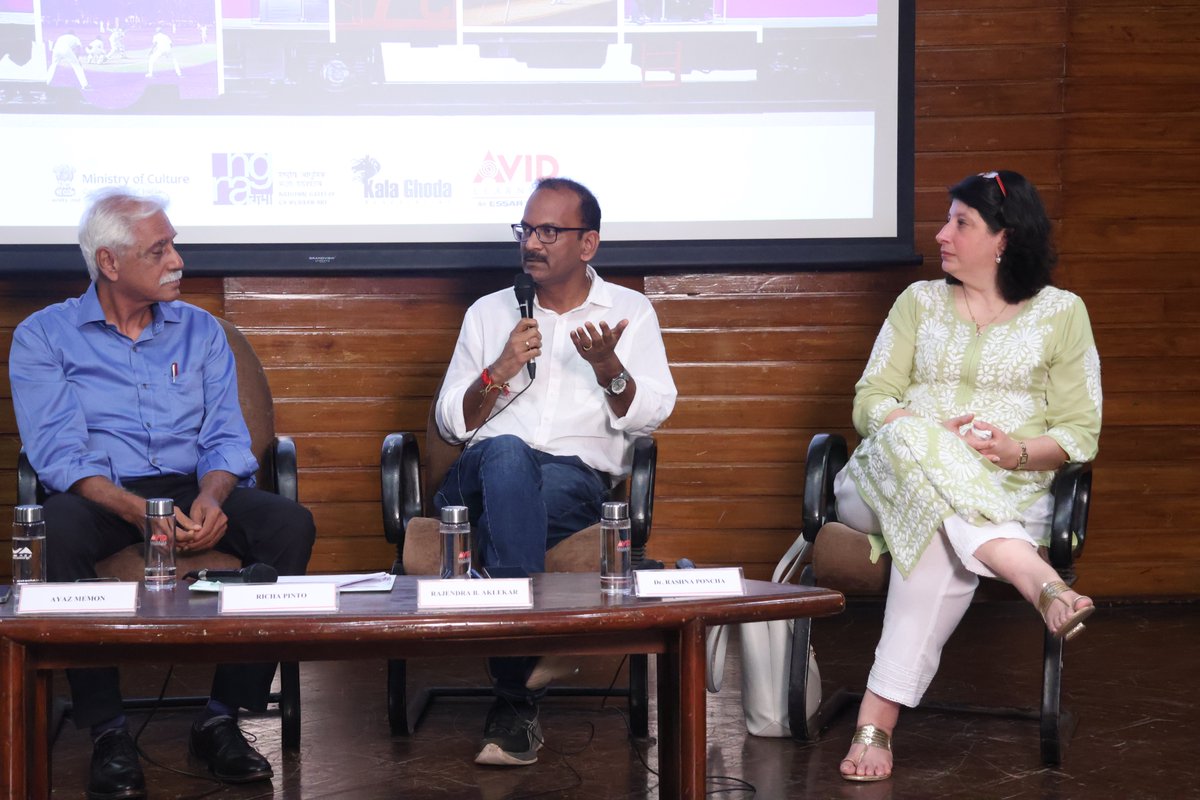 Avid Learning (@avidlearning) on Twitter photo Glimpses from the fourth episode of our #IconsofBombay series!
Yesterday, <a href="/rajtoday/">Rajendra B. Aklekar</a> , <a href="/cricketwallah/">Cricketwallah</a> , #DrRachnaPoncha and <a href="/richapintoi/">Richa Pinto</a> explored how Bombay’s identity is shaped through the iconic symbols of the city's local trains, cricket maidans & forts. Glimpses from the fourth episode of our #IconsofBombay series!
Yesterday, <a href="/rajtoday/">Rajendra B. Aklekar</a> , <a href="/cricketwallah/">Cricketwallah</a> , #DrRachnaPoncha and <a href="/richapintoi/">Richa Pinto</a> explored how Bombay’s identity is shaped through the iconic symbols of the city's local trains, cricket maidans & forts.