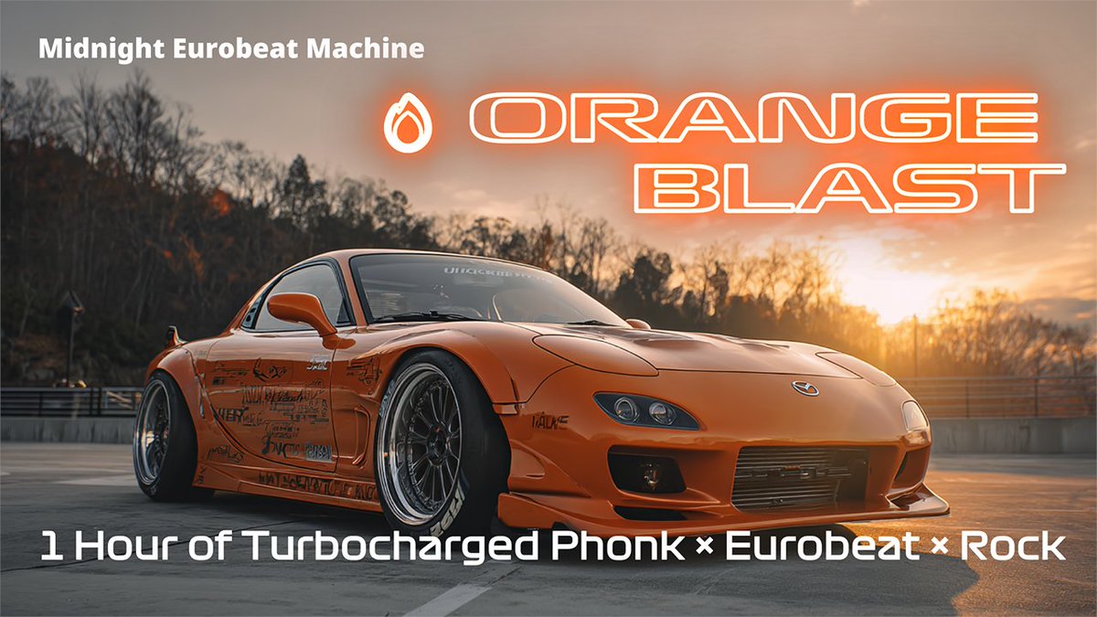 TokyoEurobeat's tweet photo. 🔥 ORANGE BLAST – 1 Hour of Turbocharged Phonk × Eurobeat × Rock
Citrus speed, turbo fire. 🍊⚡
Midnight fuel for racers &amp; rebels. 🚗💨
🎧 Full Mix:https://t.co/9zH0seIWGu
#OrangeBlast #Phonk #Eurobeat #Rock #WorkoutMusic #MidnightEurobeatMachine #StreetRacing https://t.co/VGFlmPCOMA