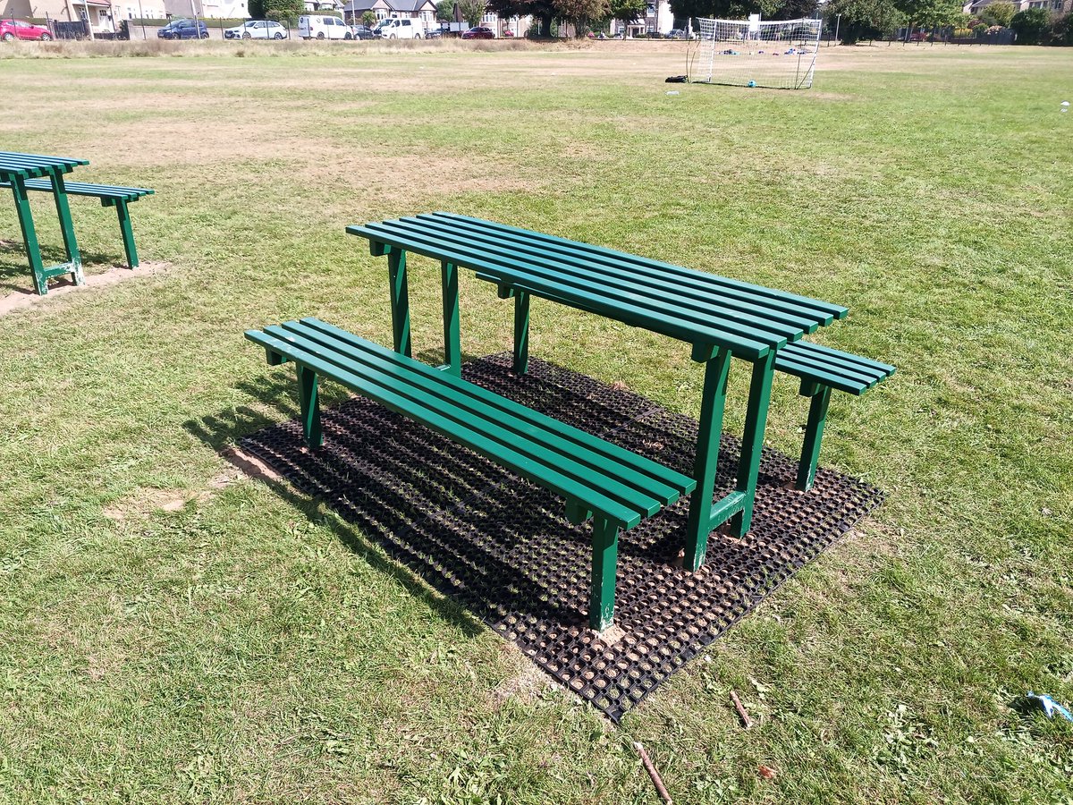If you go down to the Park today... You can see 4 more sets of picnic benches for you to use