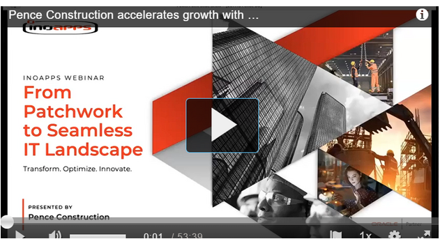 🎥 Thursday Throwback: Missed our webinar with Pence Construction? 

Catch the replay to see how Oracle Integration Cloud is driving growth and streamlining billing operations. 

Watch now 👉 ow.ly/zlkL50WHs4X