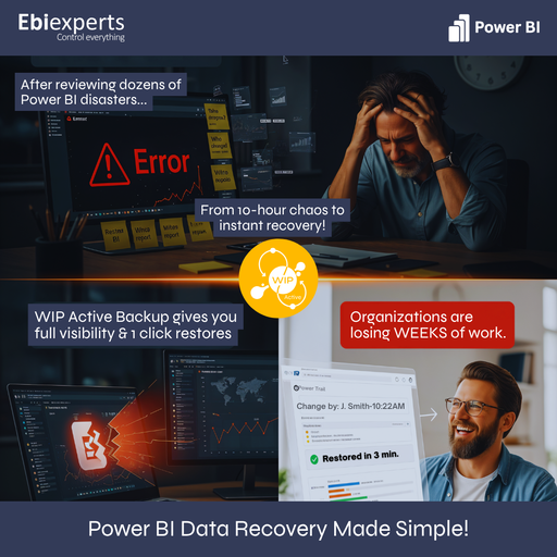 Most enterprises still rely on outdated BI backups. 🕰️

Are Power BI failures draining productivity and trust?

WIP Active Backup captures every change in real time—instant restores, rollbacks &amp; zero manual effort.

🚀 Book a demo: cal.com/enablement-taa…