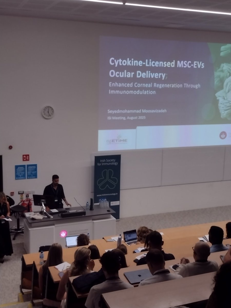 Great to see <a href="/mohammad7moosav/">Mohammad Moosavi</a> presenting his interesting work at the annual Irish society for immunology meeting in Galway <a href="/CURAMdevices/">CÚRAM</a> <a href="/uniofgalway/">Ollscoil na Gaillimhe | University of Galway</a> <a href="/GalwayRNA/">Galway RNA Research Cluster</a>